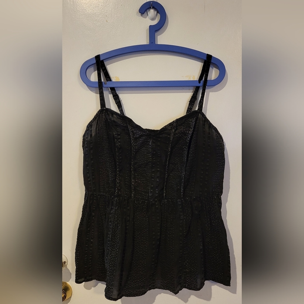 Torrid Black Textured Camisole Top
